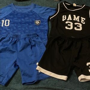 SHEIN Kids Matching Sets in Blue and Black